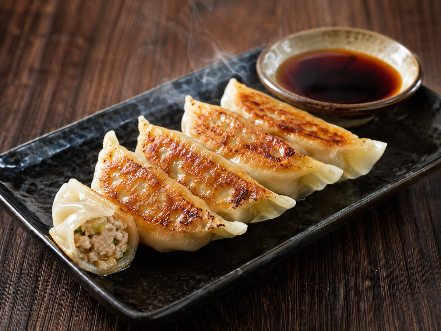 Japanese gyoza dumplings