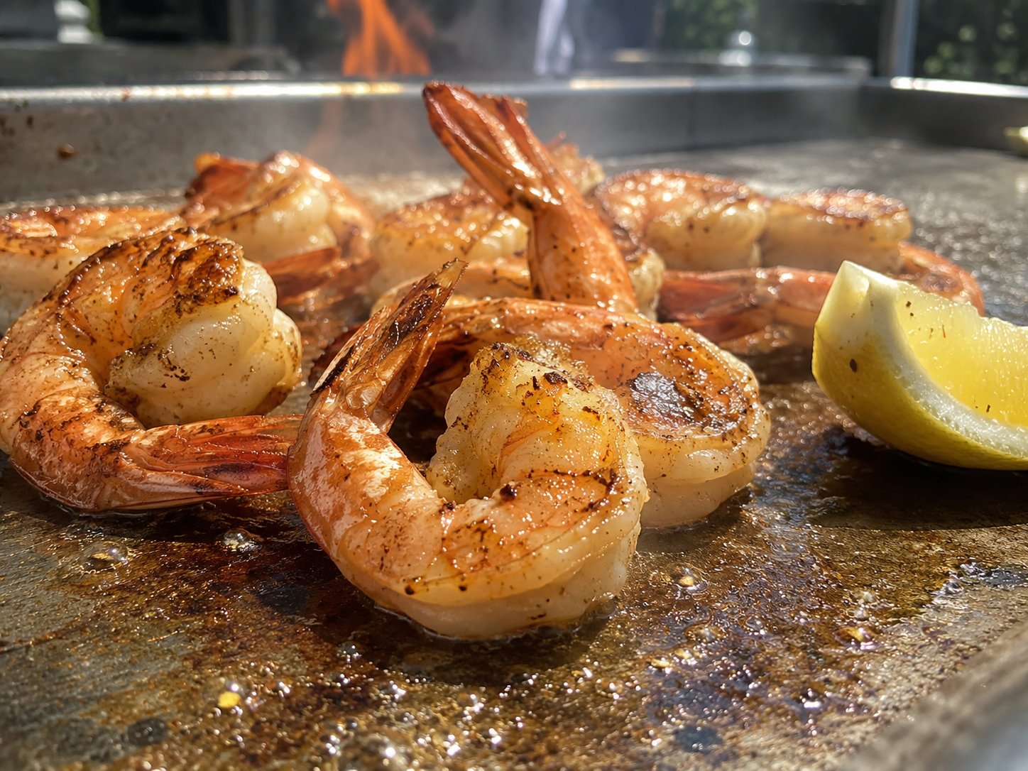 Grilled hibachi shrimp